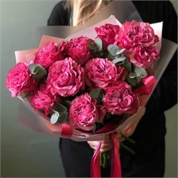 Пионовидные розы Кантри Блю 13 шт 10090 - фото 130