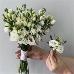 Свадебный букет из Эустомы 9 штук 10233 - фото 328