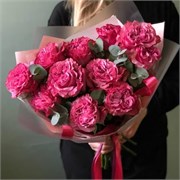 Пионовидные розы Кантри Блю 13 шт 10090