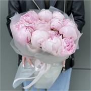 Букет из розовых Голландских пионов 11 шт 10125