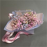 Композиция из гипсофилы в ящике 10187