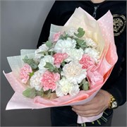 Букет из гвоздик микс 15 шт 10209